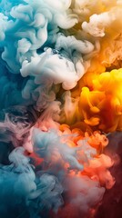 Obraz premium Colorful abstract smoke