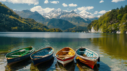 Boats on the lake