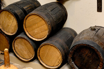 Wooden Wine Barrels