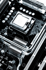 CPU on Computer Motherboard