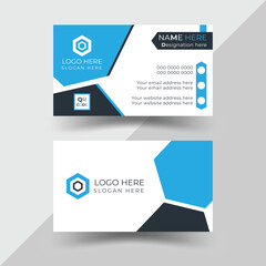 Modern Business Card - Creative and Clean Business Card Template. Double-sided creative business card template.  Horizontal and vertical layout. Vector illustration.