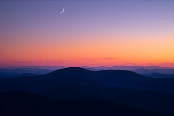 Fototapeta premium Islamic crescent background with copy space. Greeting for Eid al-Fitr, Ramadhan, Eid Al Adha, Eid Al Fitr, Islamic new year.