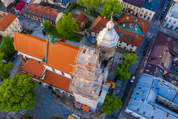 Fara Nowy Sącz remont widok z drona © Maciej G. Szling