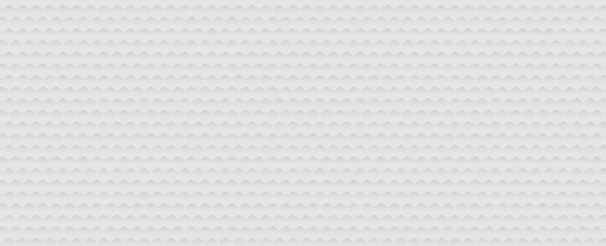 Seamless white hexagon texture background. vector
