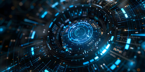 Fototapeta premium Abstract background circle in the middle