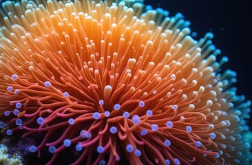 Underwater landscape with beautiful corals 