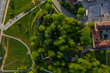Nowy Sącz, zamek, wiosna