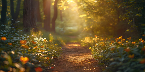 A path in a summer forest