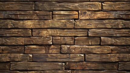 Obraz premium Aged Wooden Wall Texture for Text and Background
