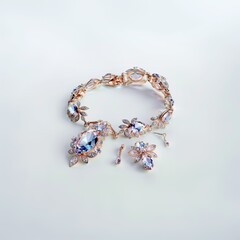 A beautiful ring on a neutral background