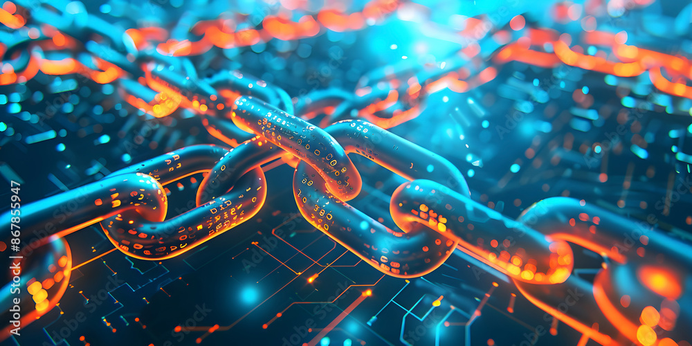 Poster abstract circuit background