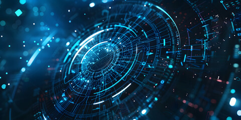 Obraz premium Abstract background circle in the middle