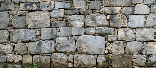 Fototapeta premium Stone Wall Texture Background of an Ancient Castle