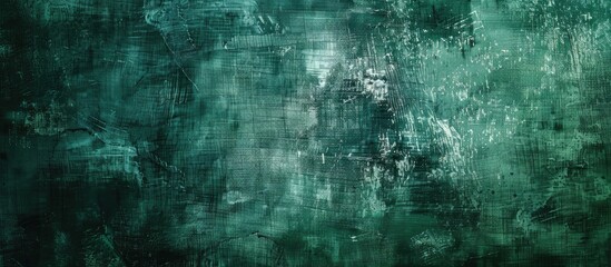 Obraz premium Grungy dark green canvas background or texture