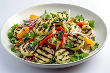 Refreshing Chayote Squash and Jicama Slaw with Bold Colors