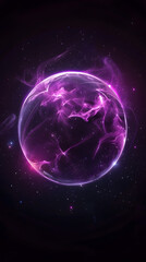 Obraz premium purple bubble