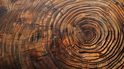 Fototapeta premium Widths and texture of teak tree rings