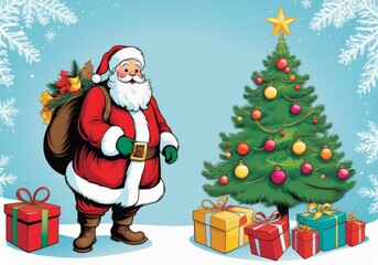 Festive Greetings with Santa Claus