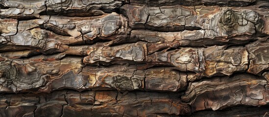 Fototapeta premium Bark wood's texture employed for natural backdrop