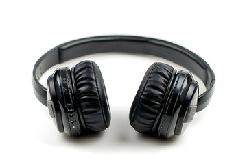 Sleek Black Over-Ear Headphones with Cushioned Earpads