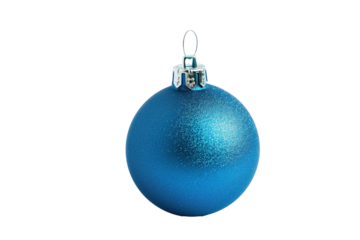 Blue textured Christmas tree ornament