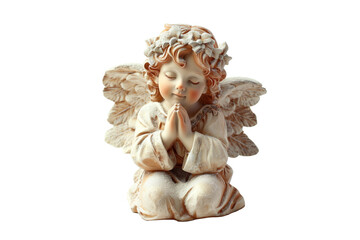 Fototapeta premium Christmas angel figure in prayer
