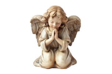 Christmas figurine of an angel praying