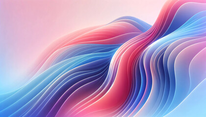 Obraz premium Fluid Color Waves Abstract Art