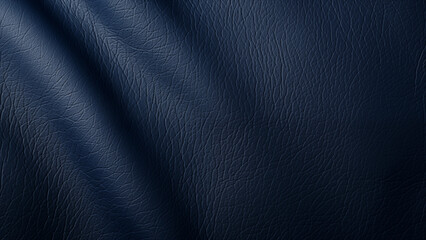 Fototapeta premium Sophisticated Surfaces: Dark Blue Napa Leather Background