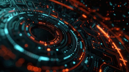 Explore the wonders of cyber science, where innovation and discovery fuel progress, with copy space to showcase your message