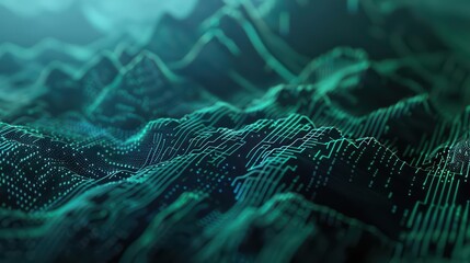 Inspire wanderlust and curiosity with a captivating cyber landscape banner