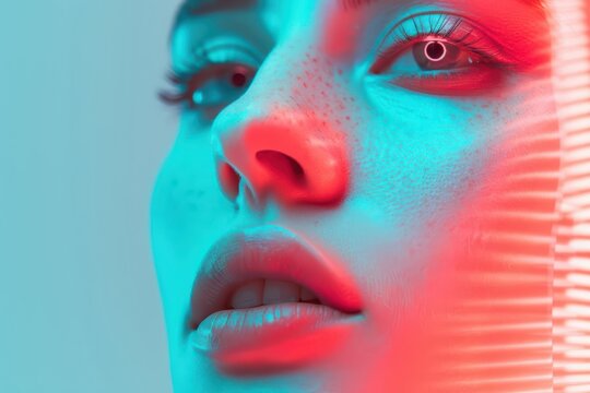Unleash your digital beauty potential with cyber cosmetics, where selfexpression and technology intertwine, inviting your message to take center stage with copy space