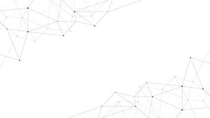 Abstract technology background. Plexus mesh backdrop. Vector