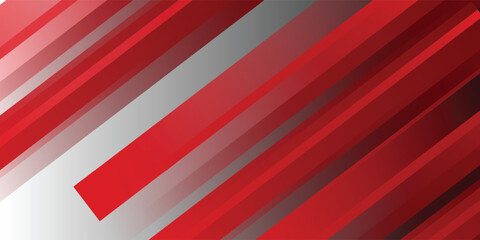 Fototapeta premium White and red gradient background with abstract graphic elements for presentation background and web header design. Suit for business, corporate, institution, party, festive, seminar, and talks.