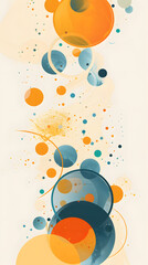 Obraz premium abstract background with bubble illustration