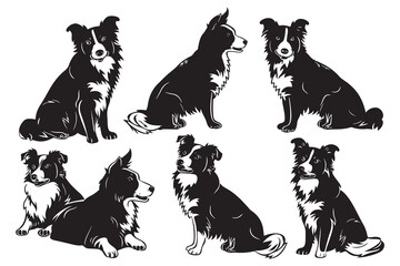 Peeking Border Collie Clipart Peeking Border Collie Dog