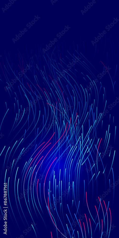 Aufkleber connections of neural networks. abstract background with vibrant lines symbolizing the dynamic inter