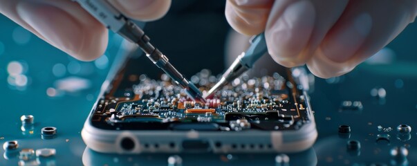 Close up of Smartphone Repair