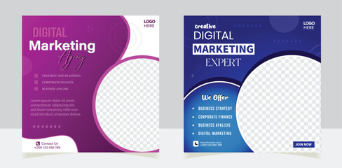 Digital marketing expert agency and corporation business promotion template