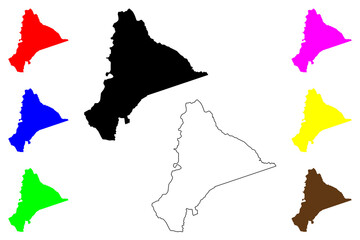 Morona Santiago Province (Republic of Ecuador, Provinces of Ecuador) map vector illustration, scribble sketch Morona-Santiago map..