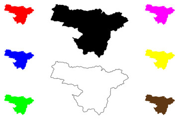 Pichincha Province (Republic of Ecuador, Provinces of Ecuador) map vector illustration, scribble sketch Pichincha map..