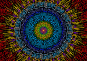 abstract colorful background with circles