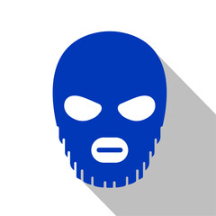 Masked Criminal Icon: Symbol of Robbery and Heist. Vector Gang Illustration.