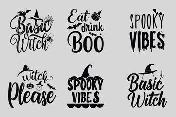 Halloween Lettering Quotes Vectors and Illustrations bundle , Halloween, lettering, quotes, vectors, illustrations, spooky, typography, graphics, designs, calligraphy, creepy, clipart, digital, SVG, P