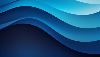 Fototapeta premium Dark blue grainy gradient background, blurry colors wave pattern with noise texture, wide banner size