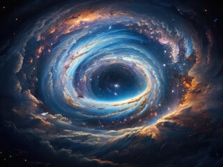 Sky with stars background. Cosmic theme. Infinity.