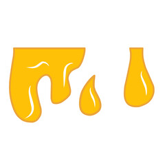 vector illustration of dripping honey