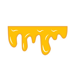 vector illustration of dripping honey