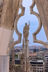 Zdobienia katedry Duomo w Mediolanie © Grzegorz