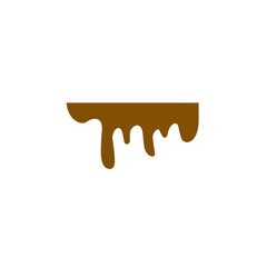 dripping chocolate vector illustration